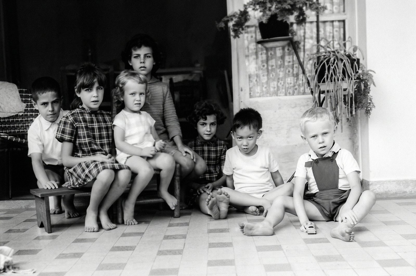 La famille Payet, il y a plusieurs décennies, à La Petite-Île